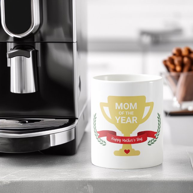 Mutter Des Jahres Muttertag Kaffeetasse (Mom Of The Year Mother's Day Coffee Mug)