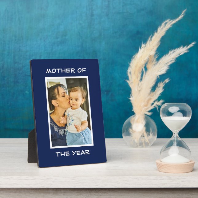 Mutter des Jahres Personalisierte Mama des benutze Fotoplatte (Seite)