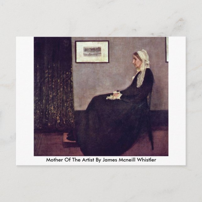 Mutter des Künstlers von James Mcneill Whistler Postkarte (Vorderseite)