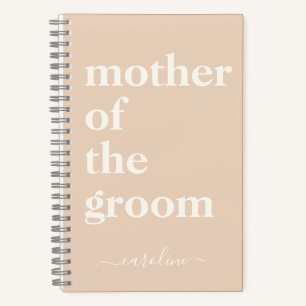 Mutter des Minimalistischen modernen, modernen Blü Notizbuch