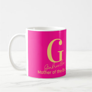 Mutter des modernen Monogramms der Bride Kaffeetasse
