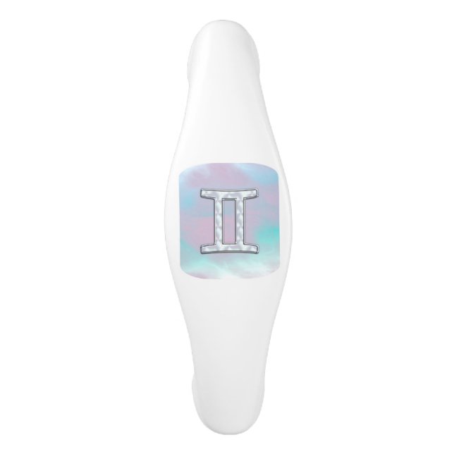 Mutter des Perldekorators Gemini Zodiac Symbol Keramik Schrankknauf (Vorderseite)
