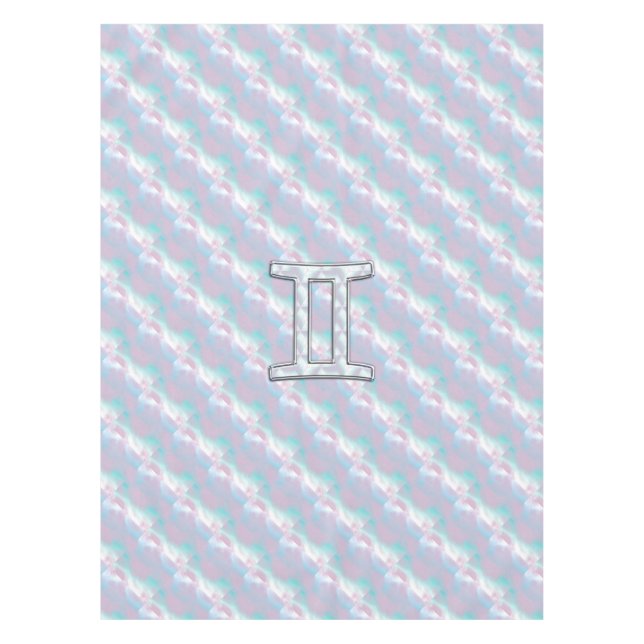Mutter des Perldekorators Gemini Zodiac Symbol Tischdecke (Vorderseite)