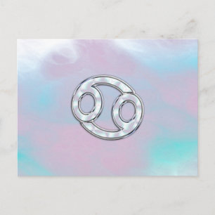 Mutter des Perlkrebses Zodiac Symbol Decor Postkarte