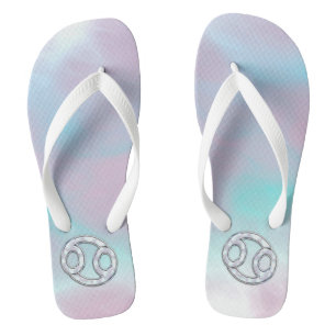 Mutter des Perlkrebses Zodiac-Symbol Flip Flops