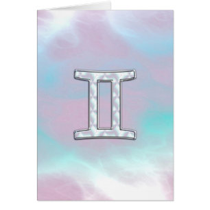 Mutter des Perlstils Gemini Zodiac Zeichen