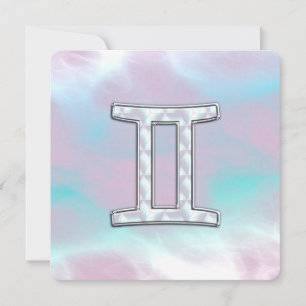 Mutter des Perlstils Gemini Zodiac Zeichen