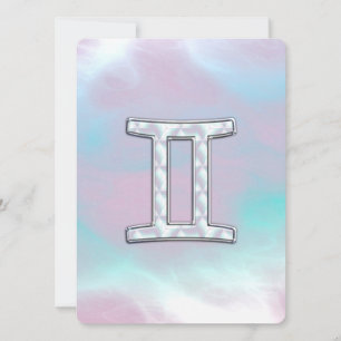 Mutter des Perlstils Gemini Zodiac Zeichen