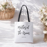 Mutter des Schwarz-weißen Bräutigams Tasche<br><div class="desc">Mutter der Groom Hochzeitstasche in Schwarz und Weiß. Gut für Bachelor Geschenke Hochzeiten,  Brautparty,  Bachelor Party,  Probe Dinner. Karo mehr Produkte mit diesem Design in der Kollektion unten.</div>