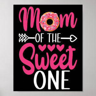 Mutter des süßen gesprenkelten Donuts Poster