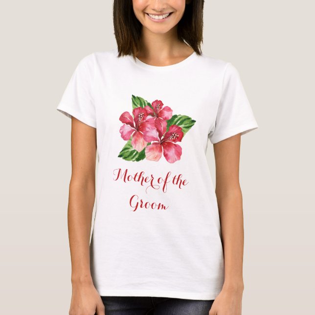 Mutter des tropischen Groom-Hibiskus T-Shirt (Vorderseite)
