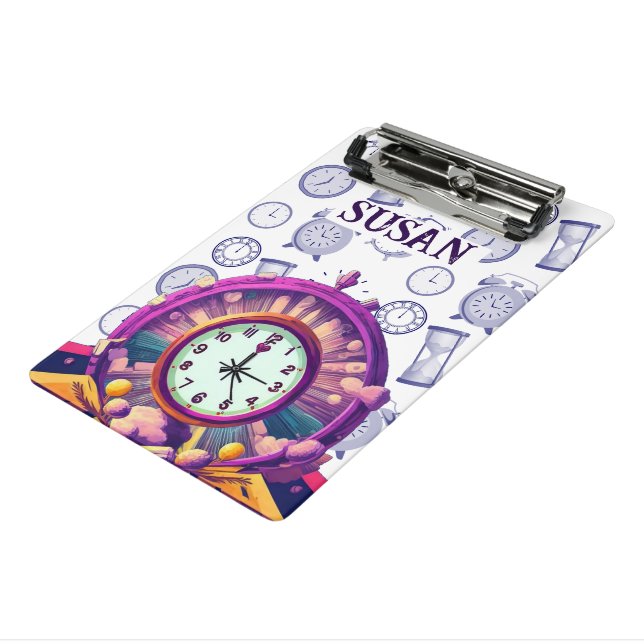Mutter des UhrenSpiral-Foto-Notebooks Mini Klemmbrett (Gewinkelt3)