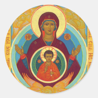 Mutter des Zeichens Runder Aufkleber