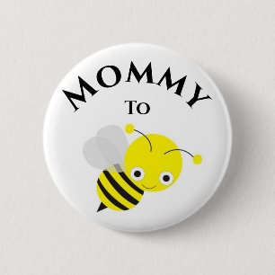 Mutter, die eine neue Mama-Babydusche haben soll Button