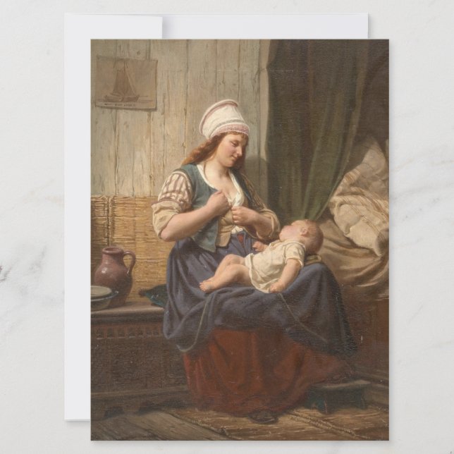 Mutter, die ihr Kind hält (von Rudolf Jordan) Karte (Vorderseite)