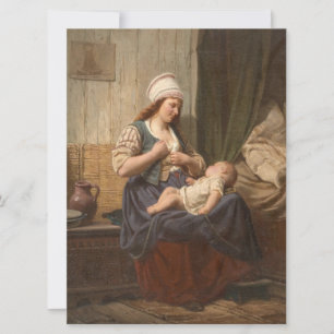 Mutter, die ihr Kind hält (von Rudolf Jordan) Karte