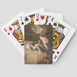 Mutter, die ihr Kind hält (von Rudolf Jordan) Spielkarten