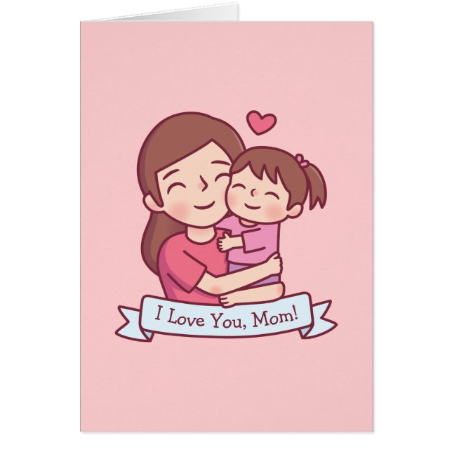 Mutter, die Kind umarmt, ich Liebe dich, Mama (Vorne)