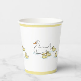 Mutter Duck und Ducklings Baby Dusche Papiertasse Pappbecher