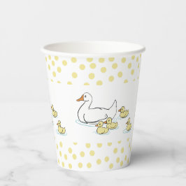 Mutter Duck und Ducklings Baby Dusche Papiertasse Pappbecher
