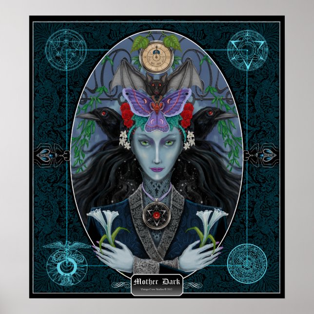 Mutter Dunkel. Poster (Vorne)