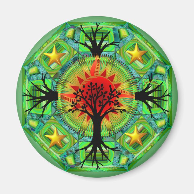 Mutter Earth Magnet (Vorne)