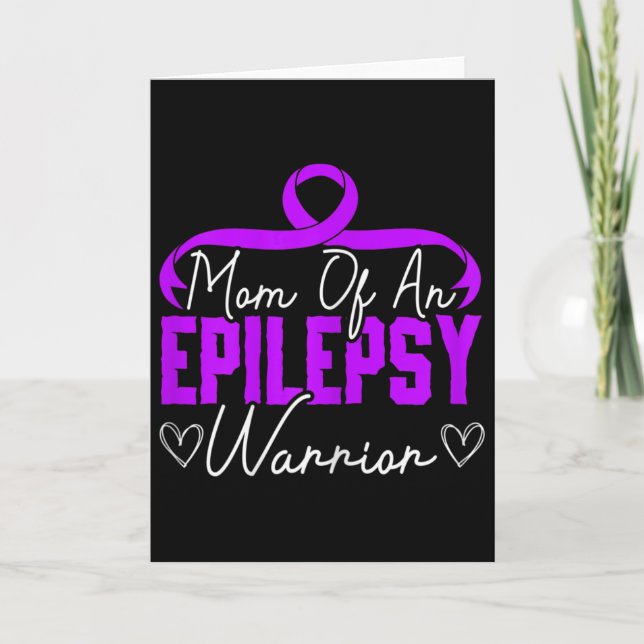 Mutter eines Epilepsie-Kriegers Epilepsie-Unterstü Karte (Vorderseite)