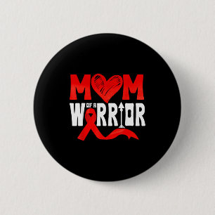 Mutter eines Herzens Kriegers CHD Herzkrankheit Be Button