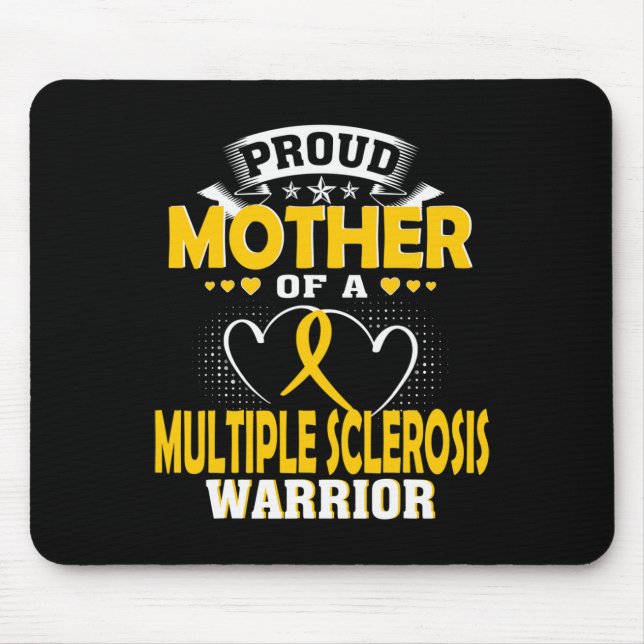 Mutter eines Kriegers gegen Multiple Sklerose Mousepad (Vorne)