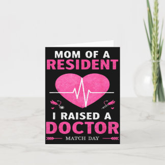 Mutter eines Residents am Residency Match Day Frau Karte