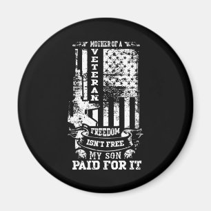 Mutter eines Veteranen Patriotische Militärtribu Magnet