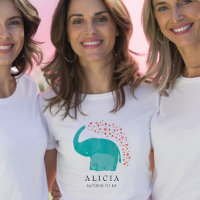 Mutter Elefant und Babydusche Personalisiert
