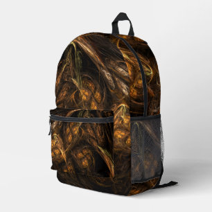 Mutter Erde Abstrakte Kunst Bedruckter Rucksack