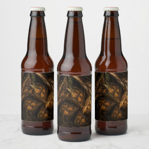 Mutter Erde Abstrakte Kunst Bierflaschenetikett