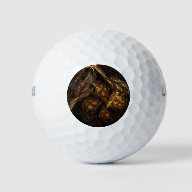 Mutter Erde Abstrakte Kunst Golfball (Vorderseite)