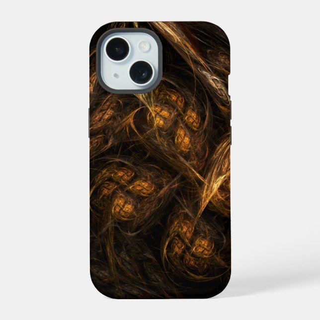 Mutter Erde Abstrakte Kunst iPhone 15 Hülle (Rückseite)