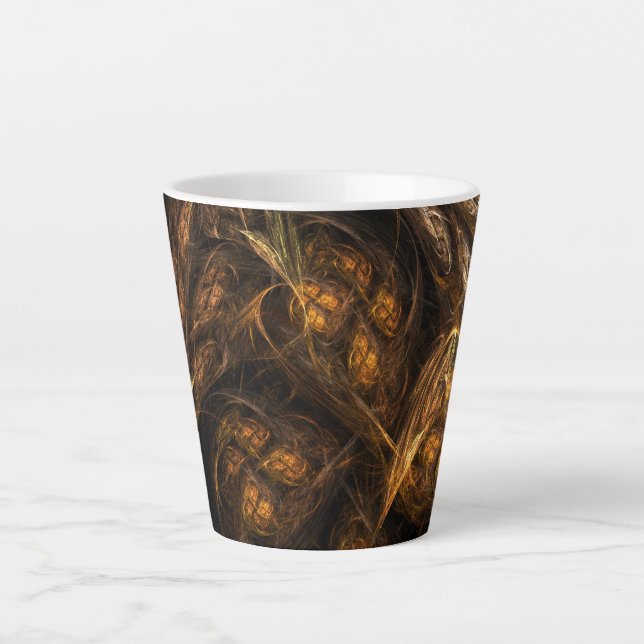 Mutter Erde Abstrakte Kunst Milchtasse (Vorderseite)
