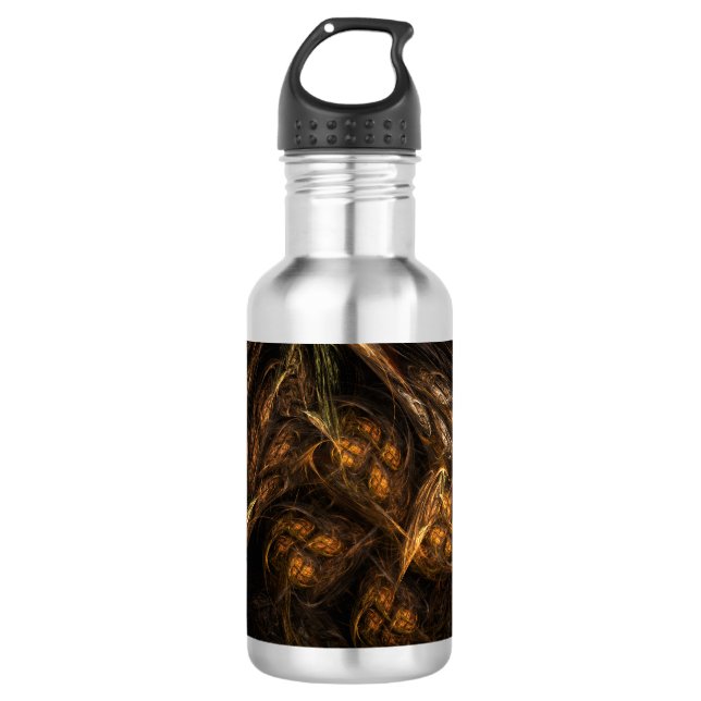 Mutter Erde Abstrakte Kunstflasche Edelstahlflasche (Vorderseite)