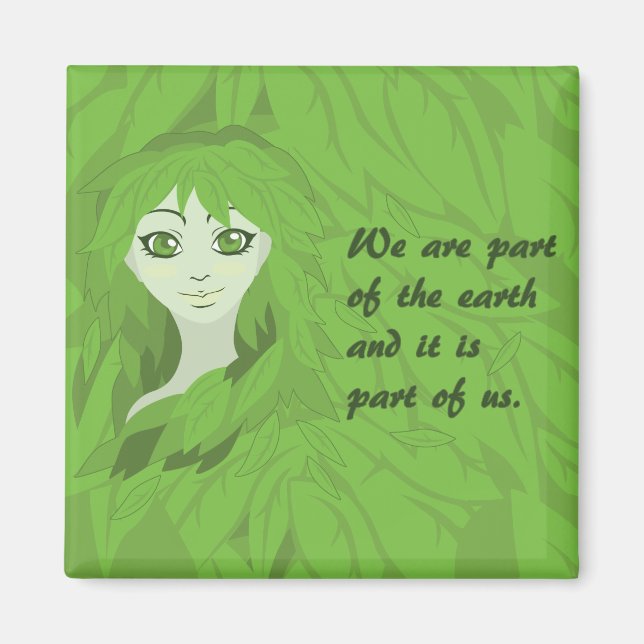 Mutter Erde (Awake) Magnet (Vorne)