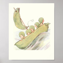 Mutter Erde Kinder - Erbsen in einem Pod