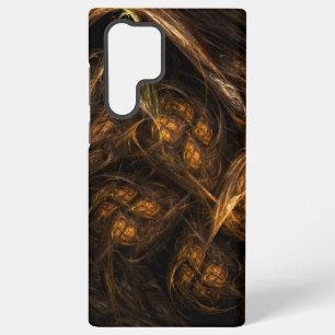 Mutter Erde Moderne Abstrakte Kunst Golden Fraktal Samsung Galaxy Hülle