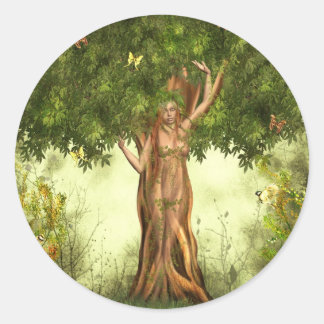 Mutter Erde Runder Aufkleber