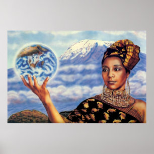 Mutter Erde von Lisa Iris Poster