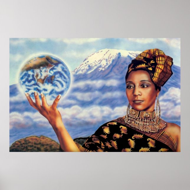Mutter Erde von Lisa Iris Poster (Vorne)