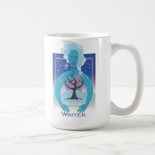 Mutter-Erdwinter Kaffeetasse (Rechts)