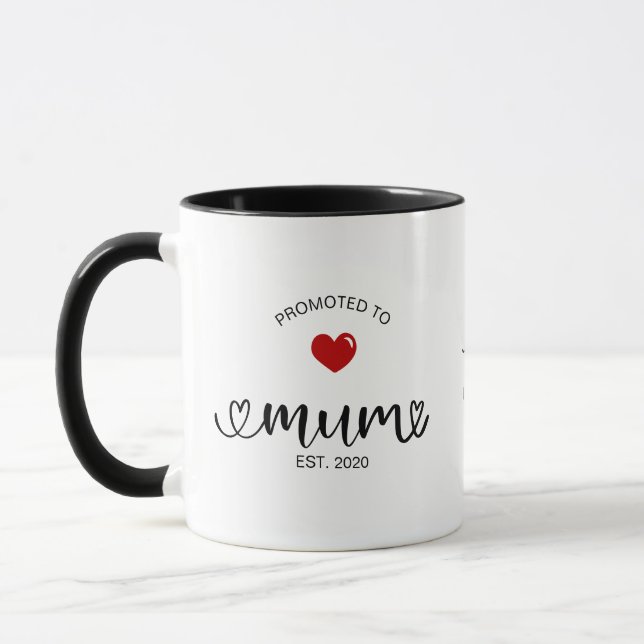 Mutter Ernannt Zur Mama Tasse (Links)