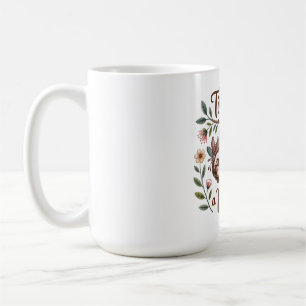 Mutter erschöpft kaffeetasse