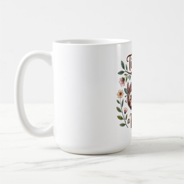 Mutter erschöpft kaffeetasse (Links)
