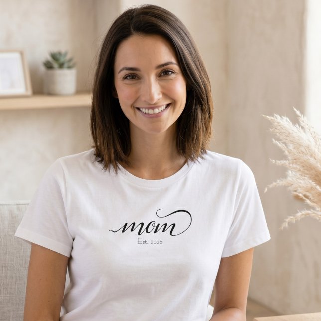 Mutter Erstellte Skript Benutzerdefiniert Schwarz  T-Shirt (Von Creator hochgeladen)