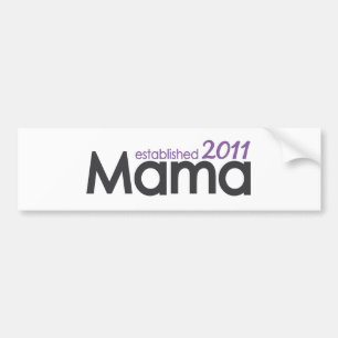 Mutter Established 2011 Autoaufkleber
